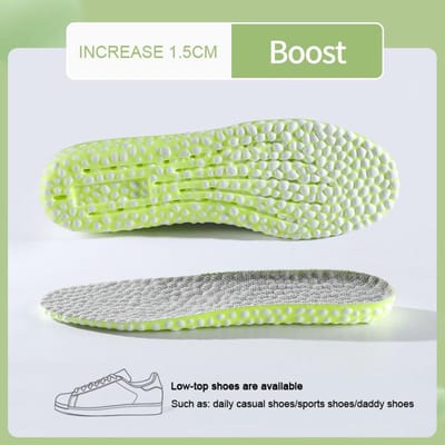 1,5-3,5 cm Verhogende Templates Schoeninzetstukken voor Mannen Vrouwen Comfortabel Zacht Hardloop Sportinzetstukken voor Groeiende Voeten Schoenenzool EU41-42 beige