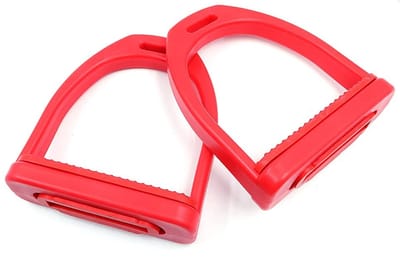 Dailygoods- Houders 1 paar - Lichte en brede houders - Antislip rubberen pads - Duurzaam kunststof - Ondersteuning voor ruiters - Verlicht spanning knieën/enkels - Rijhulpen