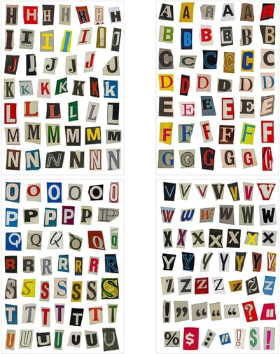Dailygoods- Alfabetstickers 181 stuks - Waterdichte Briefstickers - Kleine Letterstickers - Plakboek Stickers - DIY Ambachten - Kleurrijk Papier