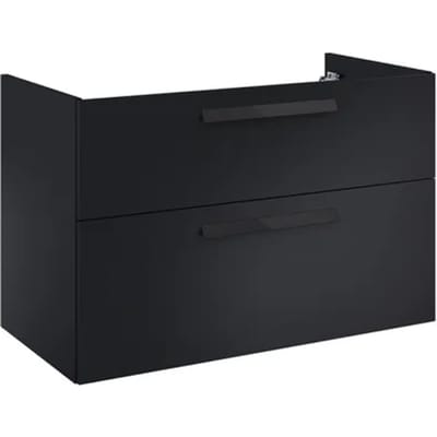 Elita Wastafelonderkast Ness 90cm - Zwart Mat - Met 2 Lades