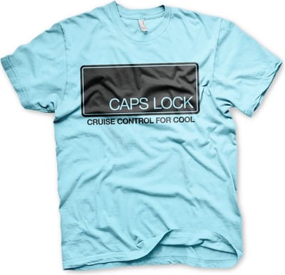 Hybris CAPS LOCK Cruise Control For Cool T-shirt Skyblue
