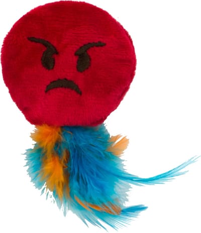 Emoji Cat Angry (met MadNip) Speelgoed voor katten - Kattenspeelgoed - Kattenspeeltjes