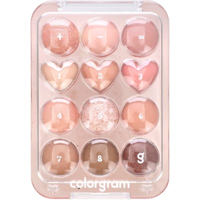 Colorgram, Pinpoint Eyeshadow Palette, 01 Peach + Coral = Love, 9.9g (0.34oz)