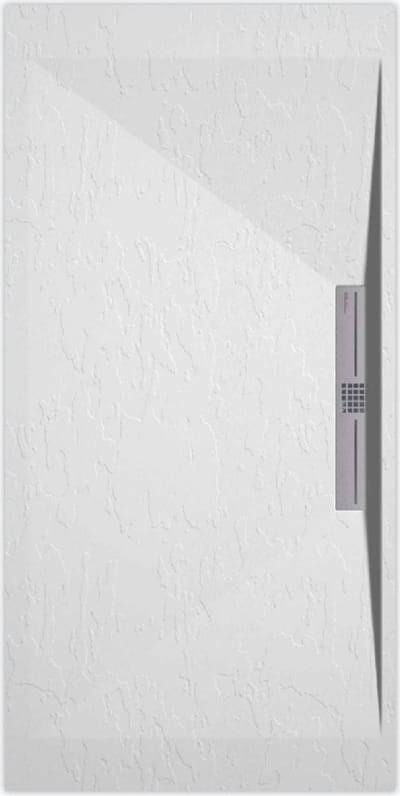 Sanifun douchebak Stone Side White Slate 1200 x 700 S