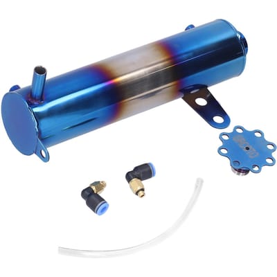 Réservoir de liquide de refroidissement de radiateur 500 ml Réservoir de récupération d'huile en alliage d'aluminium Universel pour voiture
