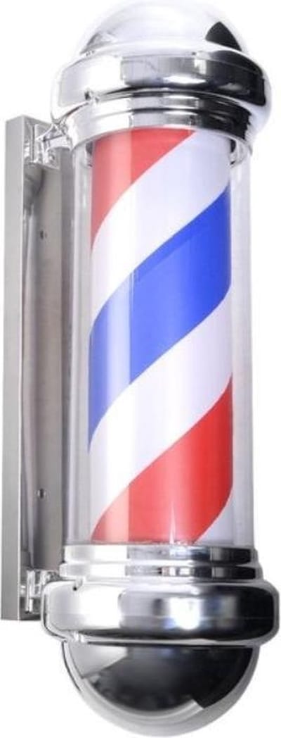 Barber pole lamp - Kapperspaal -Barberpole - Barbier Paal