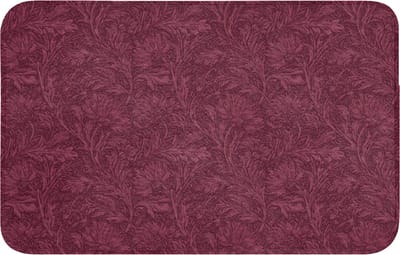 WC mat 80x50 cm - Antislip - Bladeren - Patroon - Paars - Toiletmat - Vloermat - Douchemat - Toilet tapijt - Toiletmatten