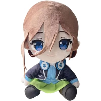 The Quintessential Quintuplets Nakano Nino Nakano Miku Anime Pluche Zacht Kussen Pluche Pop Speelgoed Cadeaus Cartoon Figuren Pluche Pop beige