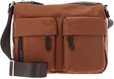 MANDARINA DUCK schoudertas Hunter Crossover Pecan Nut terracotta