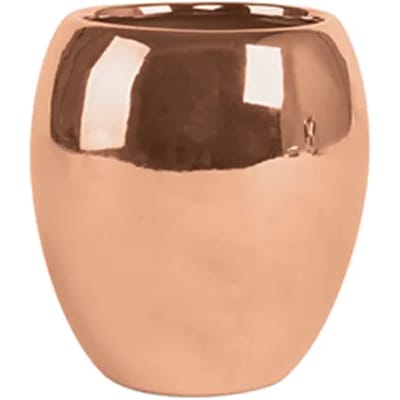 MSV KYMI Tandenborstelhouder Beker - Tumbler Badkamer - Tandenborstel Houder en Waterbeker - Koperkleurig - 9 x 9,5 cm