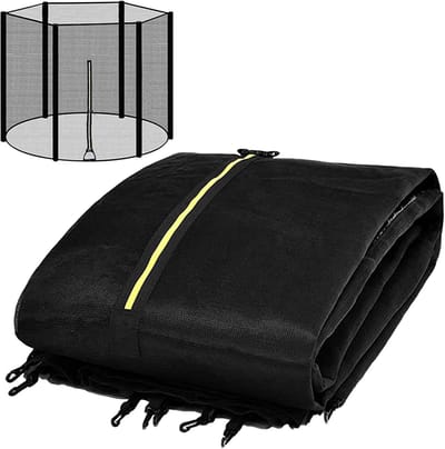 Trampoline Veiligheidsnet - Vervangend Net - Buiten Spelen - Hoge Weerbestendigheid - 24 meter - Zwart