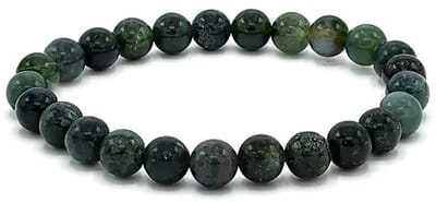 Armband voor brede pols met mosagaat