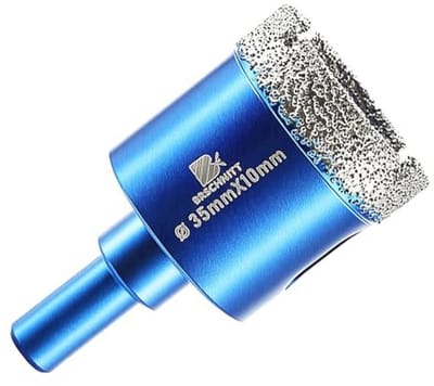 Diamant droogboor 35 mm voor porseleinen tegels en keramische steen