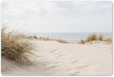 Placemats 45x30 cm - Placemat kunststof - 1 stuk - Wolken - Duinlandschap - Zand - Borden onderleggers - Decoratie voor op tafel - Keuken tafeldecoratie accessoires - Vinyl onderlegger - Tafelversiering