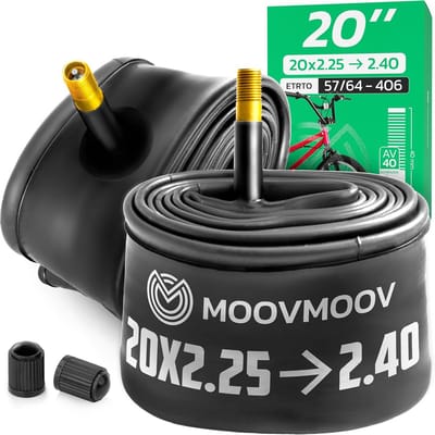 2x Binnenband 20 Inch voor Fietsbanden 20x2.25 t/m 2.40 - Schrader Ventiel - Geschikt voor BMX, Bakfiets en Meer
