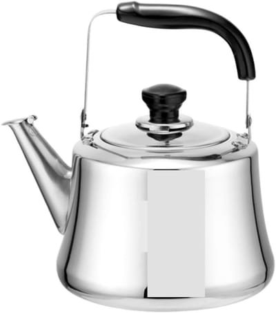 Waterkoker Roestvrijstaal - Theeketel Fluitketel - Water Koken - Universeel Fornuis Geschikt - 2 Liter - Blauw Zilver