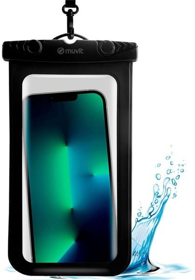 Muvit For Change Recycle-teck Ip68 Up To 6.5´´ Waterdichte Telefoonhoes Zwart