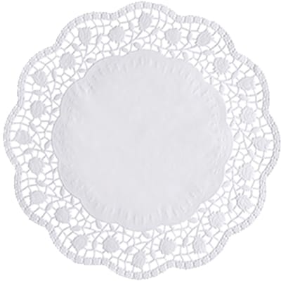 20x 100 Taartranden rond Ø 28 cm wit