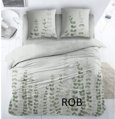 Sleepnight Dekbedovertrek Katoen Rob - 240 x 200/220 cm + 2 kussenslopen - [Groen]