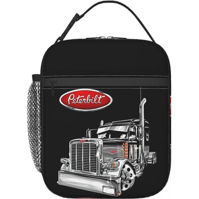 Peterbilt Truck Geïsoleerde Lunchtas voor Vrouwen Kinderen Lekkagevrije Voedseldozen Thermische Lunchbox Tote One Size