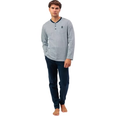 Pyjama's / nachthemden Admas Pyjama broek polo lange mouwen Society
