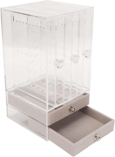 Sieradenopbergdoos met 5 Laden van Transparant Acryl - Stofdichte Organizer voor Oorbellen en Accessoires