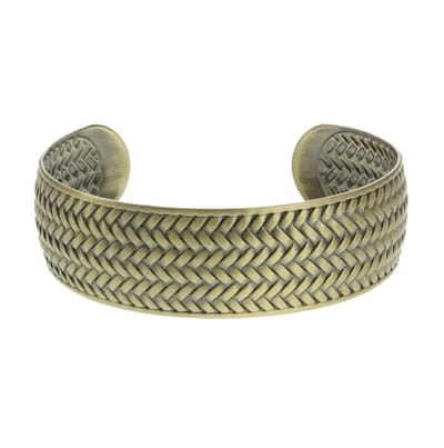 Behave - Bangle goudkleur motief - Bohemian accessoire festivalstijl