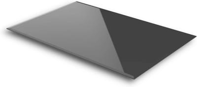 Allecto plus - Glasplaat Kachel Tafelblad 90x70cm Facet Geslepen Zwart . 6mm ESG Veiligheidsglas Vonkbeschermingsplaat . Glazen Vloer Open Haard .