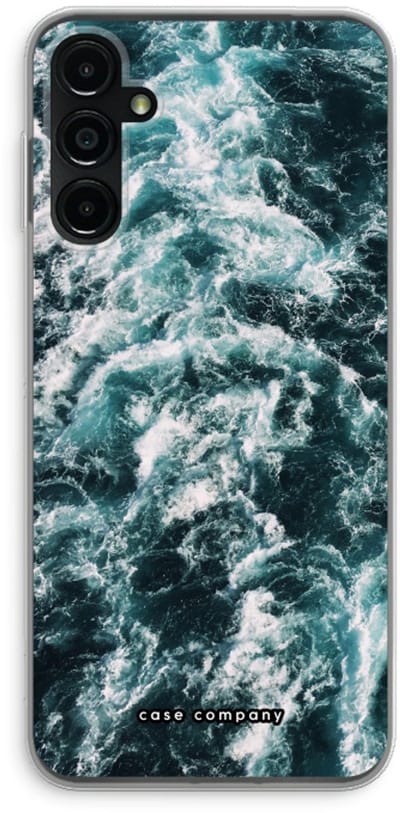 Case Company® - Hoesje geschikt voor Samsung Galaxy A14 hoesje - Zee golf - Soft Cover Telefoonhoesje - Bescherming aan alle Kanten en Schermrand