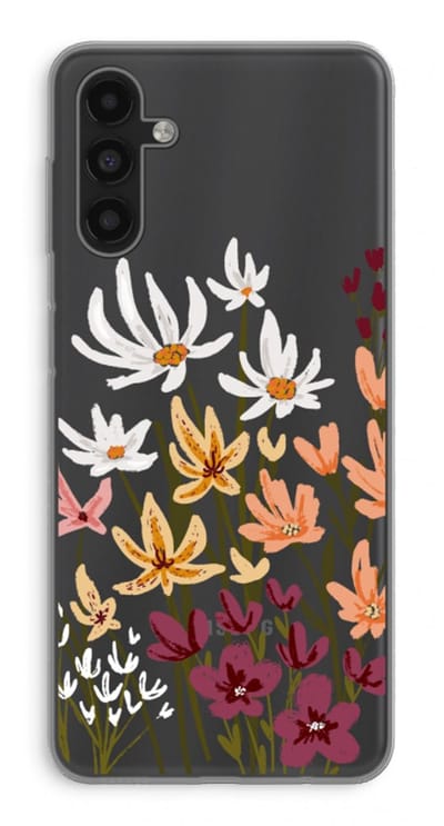 Case Company® - Hoesje geschikt voor Samsung Galaxy A13 5G hoesje - Painted wildflowers - Soft Cover Telefoonhoesje - Bescherming aan alle Kanten en Schermrand