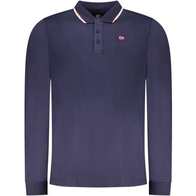 Noorwegen 1963 Blauw Katoenen Heren Polo Shirt