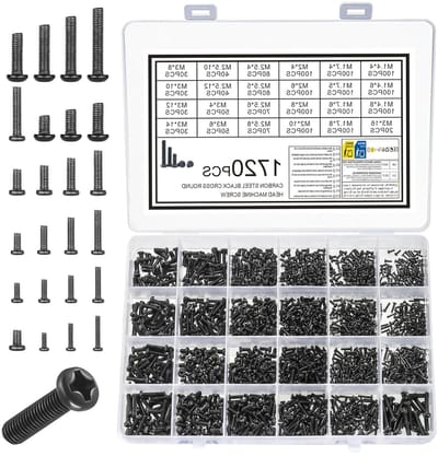 Laptop Schroeven Set van 1720 Stuks, Kleine Micro Schroeven voor Reparatie van Laptops, PC's en Elektronica, Geschikt voor SSD, Notebooks, Horloges en Sieraden