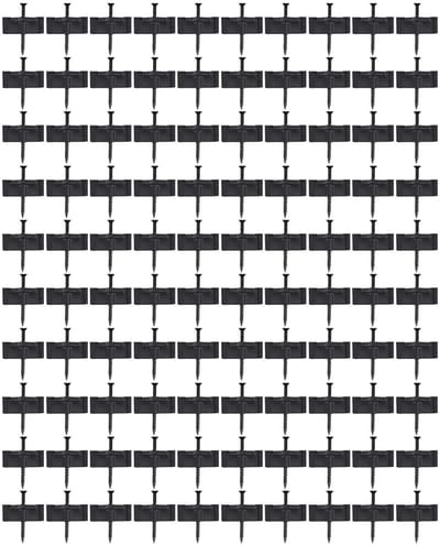 Composiet Terrasbevestiging - Terrasplank Clips - Terras Maken - Verborgen Bevestiging - 100 stuks - Zwart