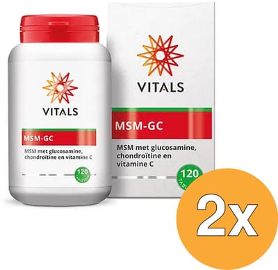 2x Vitals MSM GC (120 tabletten)