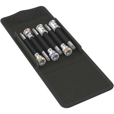 Wera 8740 B HF 05003185001 Buiten-Torx Spiraalgroef-dopsleutelinzetset 10 mm 6-delig 3/8 (10 mm)