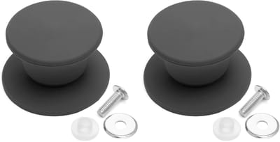 Dailygoods- Potdekselknop Universeel - 2 Stuks - Siliconen - Hittebestendig - Ergonomisch Ontwerp - Eenvoudig te Installeren - Vaatwasserbestendig - Dekselknop