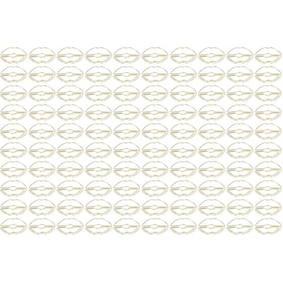 100 STUKS Lippen Vorm Paperclips Galvanisatieproces Gouden Metalen Paperclips Draagbare Paperclips white