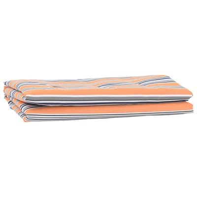 vidaXL - Vervangingsdoek - voor - zonnescherm - Blauw - en - Oranje - 1000 - x - 160 - cm