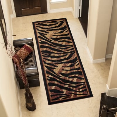 Tapiso Atlas Vloerkleed Gangloper Tapijt Dierenprint Maat- 80x250