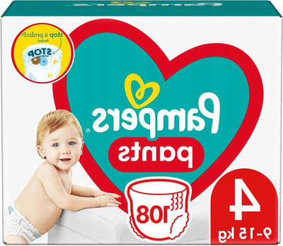 Baby Luiers Pants - Broekjes Luiers - Lekvrije Bescherming - Stop & Protect Zakje - 108 stuks - Wit