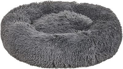 KULU - Dierenbed - Donkergrijs - 60 cm -Nepbont