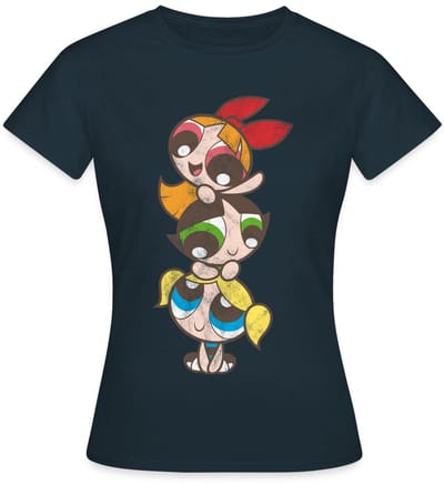 Powerpuff Girls Meisje Toren T-Shirt Dames