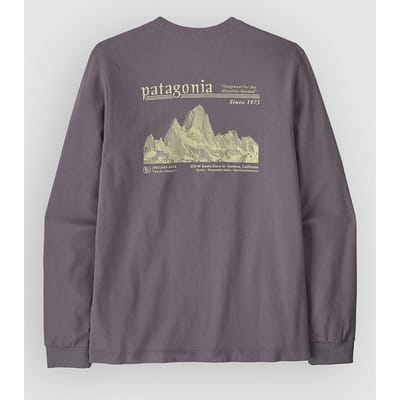 Patagonia Mw Hut Tripper Skyline Longsleeve grijs