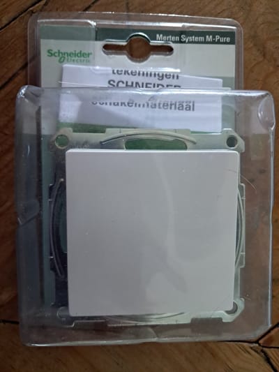 Schneider Inbouw Kruisschakelaar - 4 aansluitpunten - schakelaar - Merten system M-pure