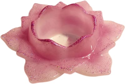Lotus Kaarsenhouder – Handgemaakte Theelichthouder – Decoratieve Woondecoratie – Uniek Cadeau
