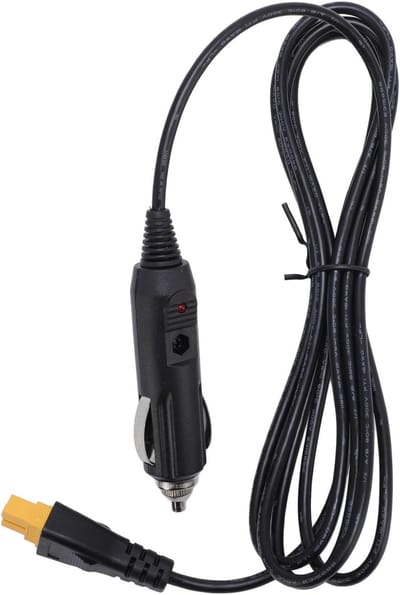 Allecto - Auto-oplader - Verlengsnoer - Krachtige aansluiting - Zwart - RC - 12V 24V - Geschikt voor sigarettenaansteker - Zwart model