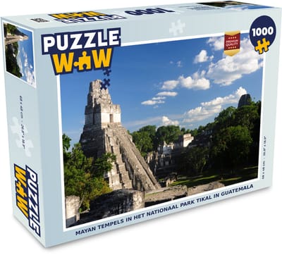 Puzzel Mayan tempels in het Nationaal Park Tikal in Guatemala - Legpuzzel - Puzzel 1000 stukjes volwassenen