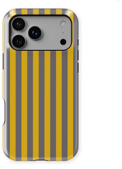DripCase Gestreept Hoesje geschikt voor iPhone 17 Pro | Backcover met Mag | Stripes Motief | Trendy Case geschikt voor iPhone 17 Pro met Strepen Gravel Lane