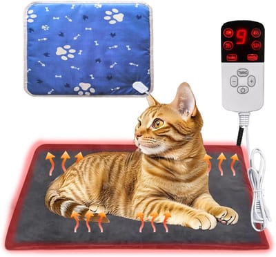 Verstelbare Verwarming Mat voor Honden en Katten met Timer - Waterdicht en Veilig