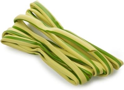 Set van 2 Grondmarkering Kabelbeschermer Groen Geel 1 Meter 3mm Dik